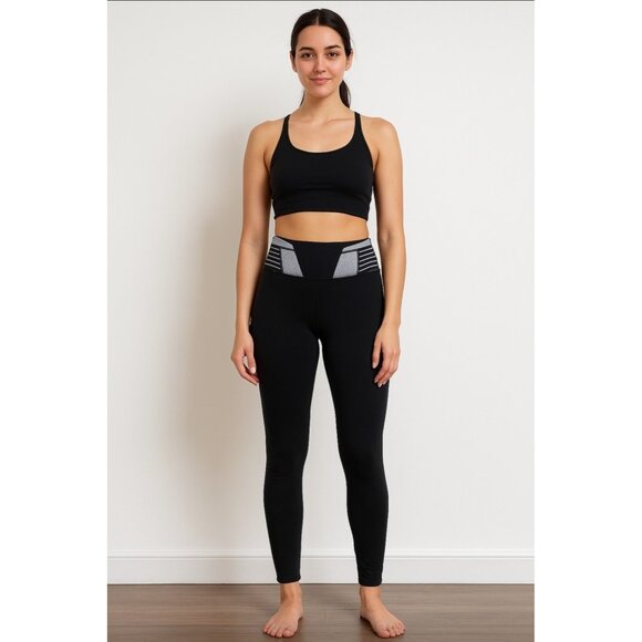 Lululemon Wunder Under Pant *Full-On Luon Black / Quilt Winter Size 6 Reversible - Picture 1 of 8